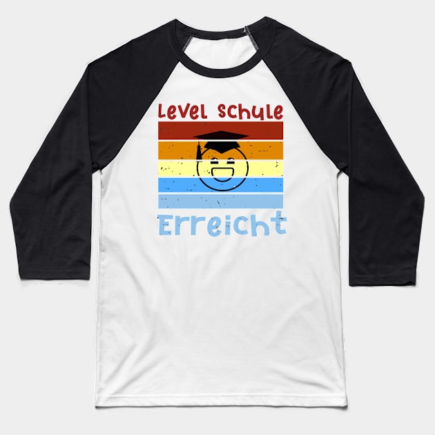 Level Schule erreicht Smiley Schulbeginn T shirt Baseball T-Shirt by chilla09